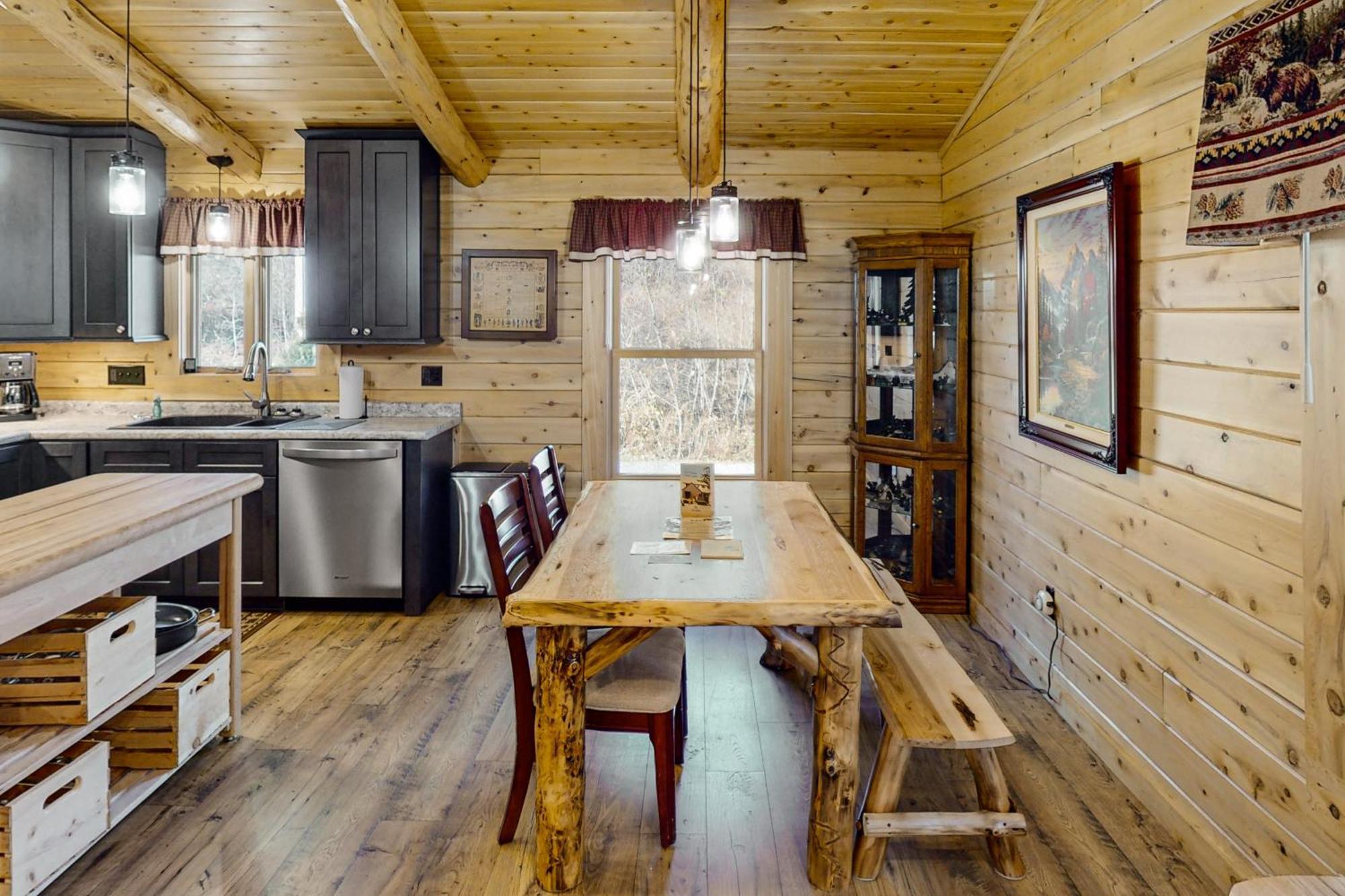 Blackbear Log Cabin Morrisville Exterior photo